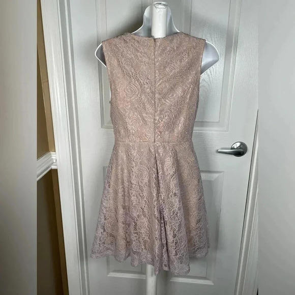 NWT Altar’d State Lavender Sparkle Lace‎ Fit and Flare Mini Dress - Picture 4 of 7